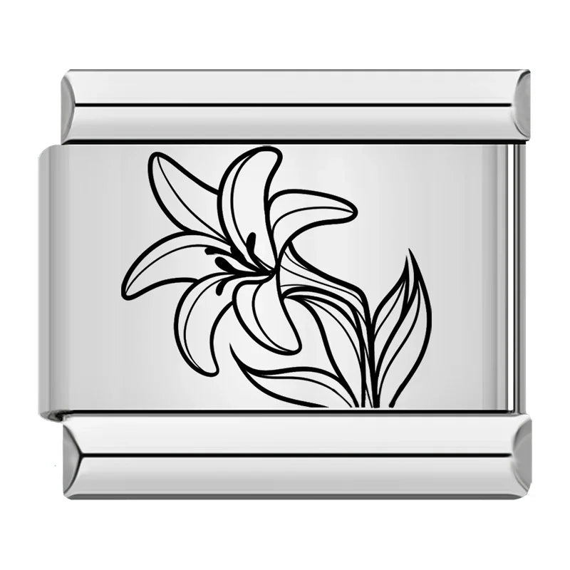 Laser Flower - Silver
