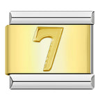 Nummer - Guld med Silver ram